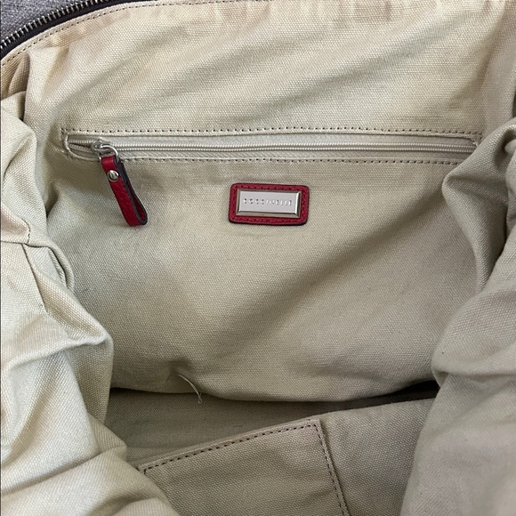 Coccinelle Red Leather Shoulder Tote Bag Purse - Picture 8 of 9